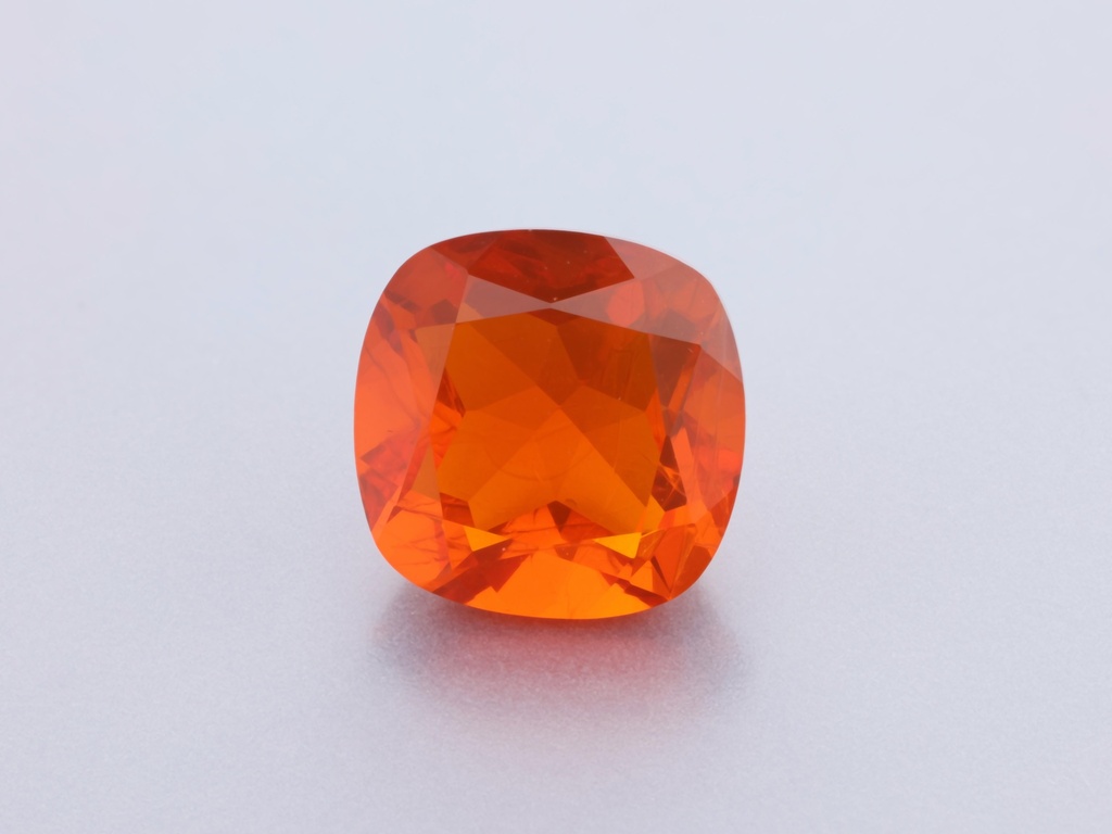 Mexican Fire Opal 6.00mm Square Cushion