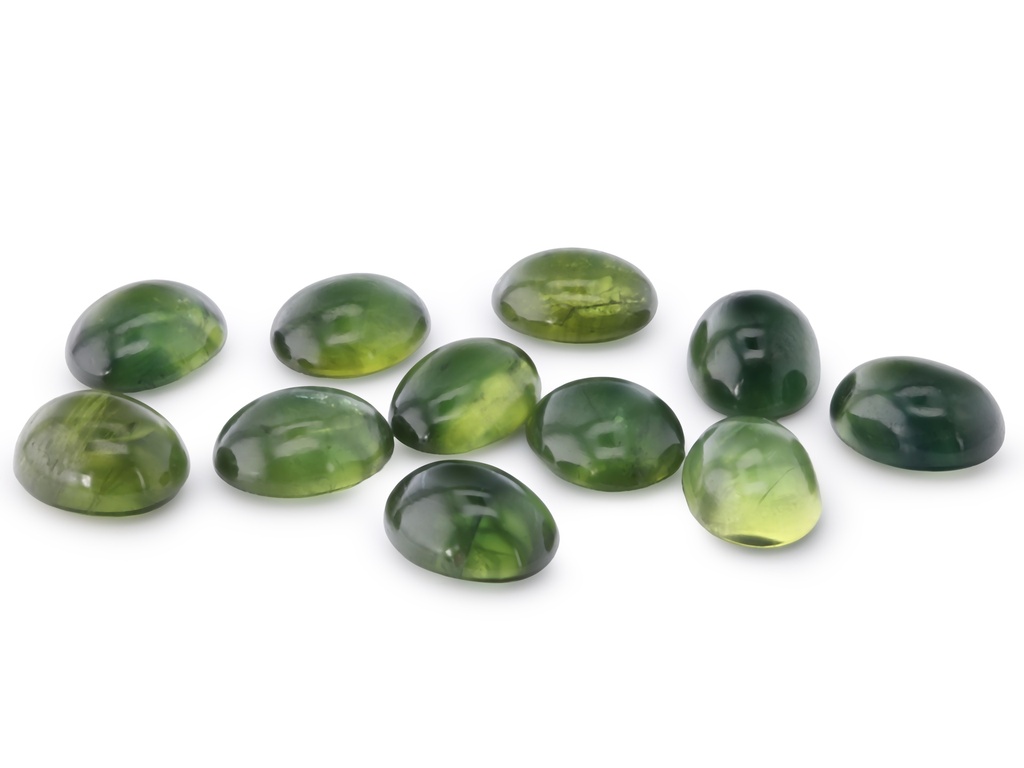 [SGVC0806P1] Australian Sapphire 7.5x6mm+/- Oval Cabochon Green