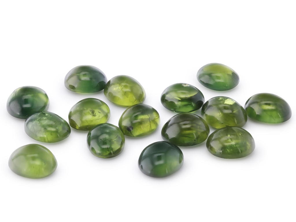 [SGVC0706P5] Australian Sapphire 7x6mm+/- Oval Cabochon Teal