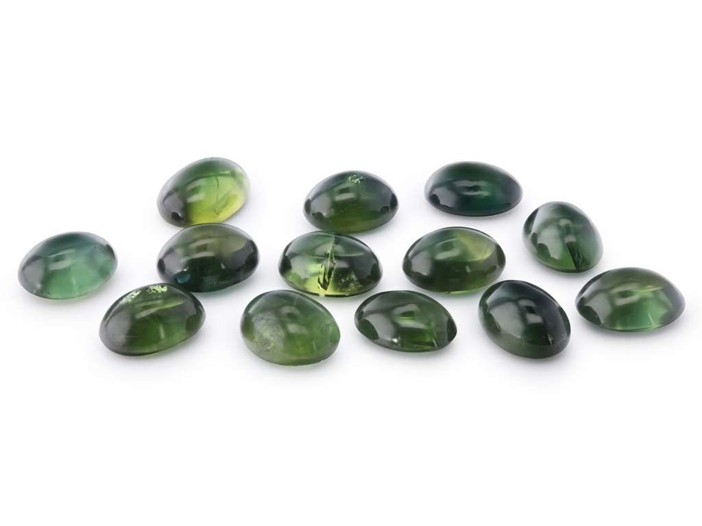 [SGVC0705P2] Australian Sapphire 7x5mm+/- Oval Cabochon Teal