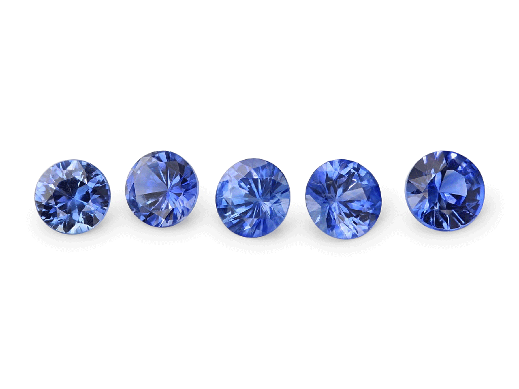 Ceylon Sapphire 1.50mm Round Light to Mid Blue