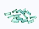 Blue Green Tourmaline 5x2mm +/- Baguette Light