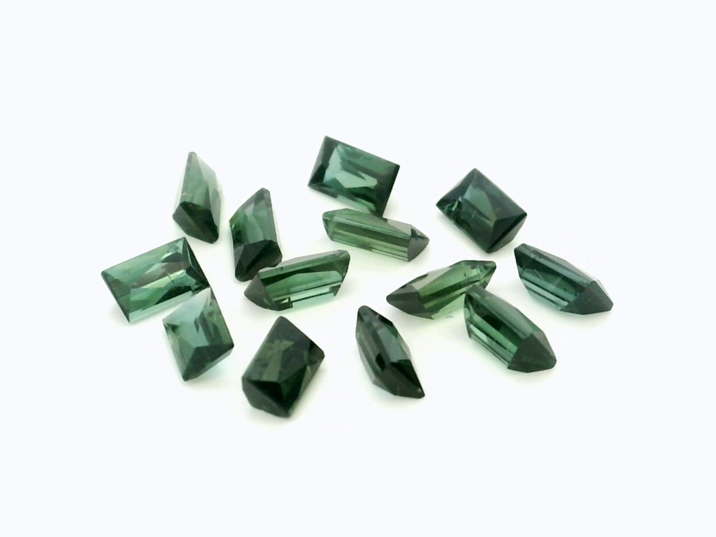 Green Tourmaline 5x3mm Baguette Radiant