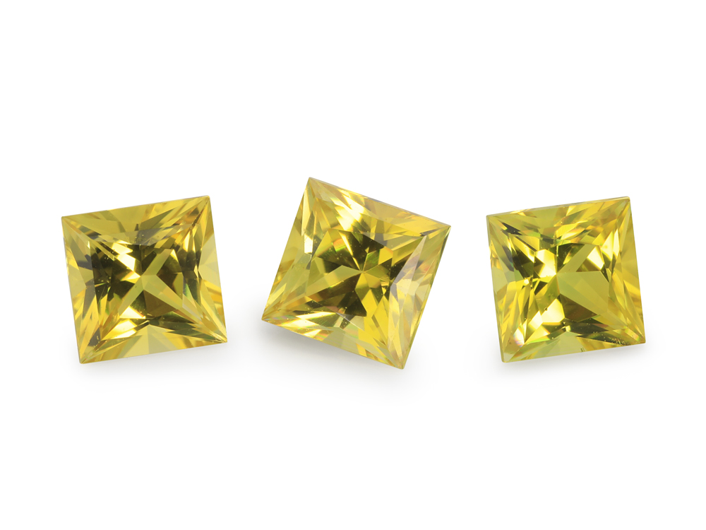 [UYQP0400P1] Yellow Tourmaline 4.00mm Princess Cut