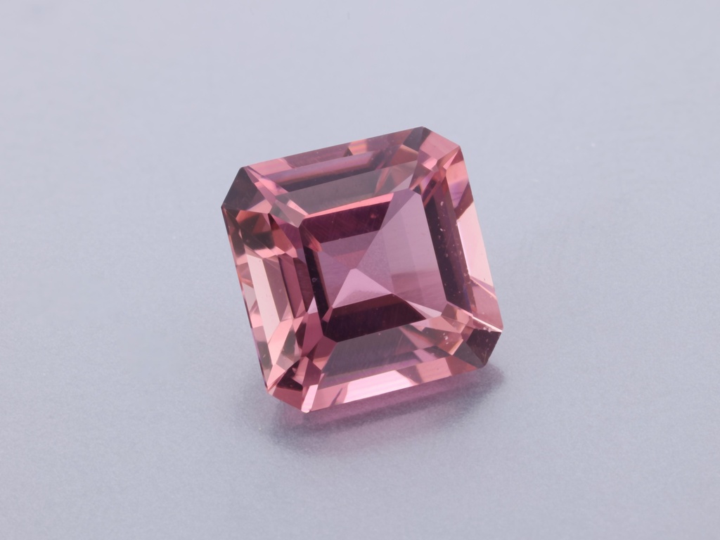 [TUJ3005] Pink Tourmaline 6.50mm Square Emerald Cut