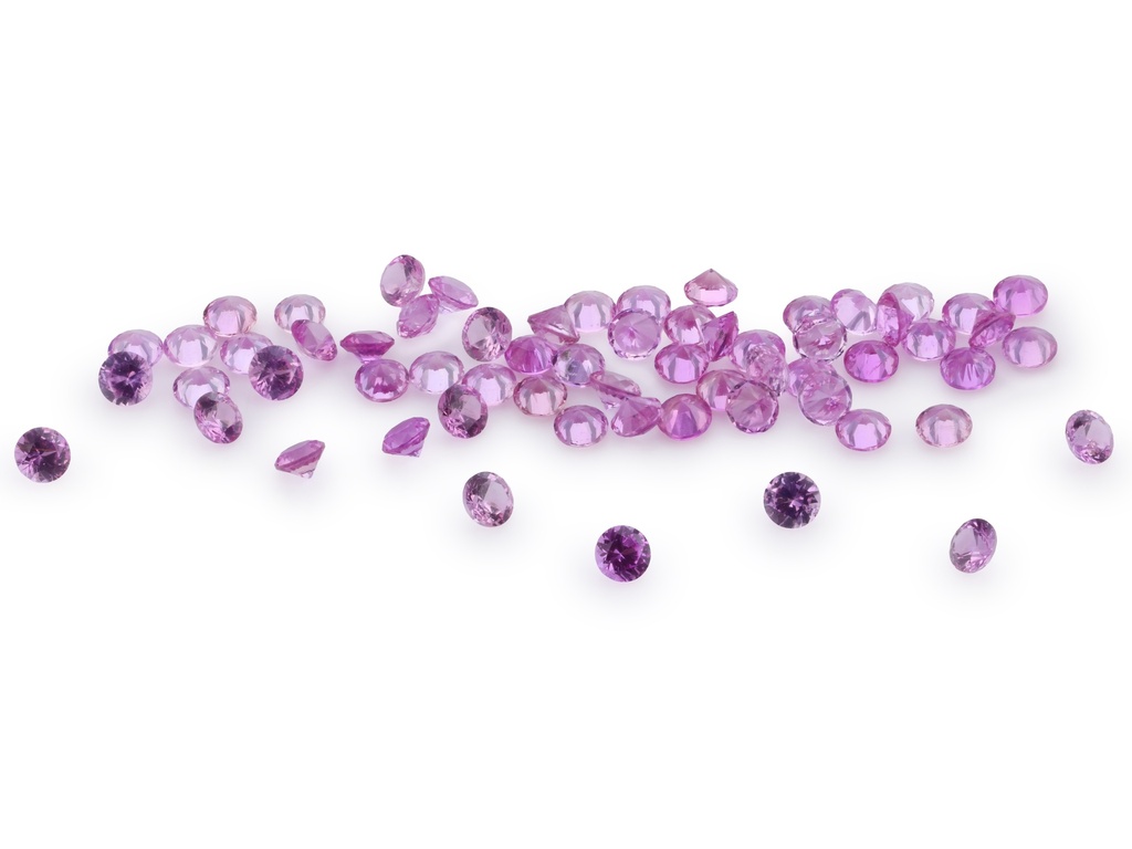 Pink Sapphire 1.00mm Round Mid