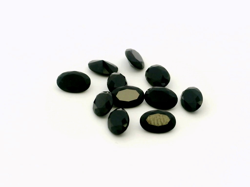 [LKVB0604] Black Spinel 6x4mm Oval