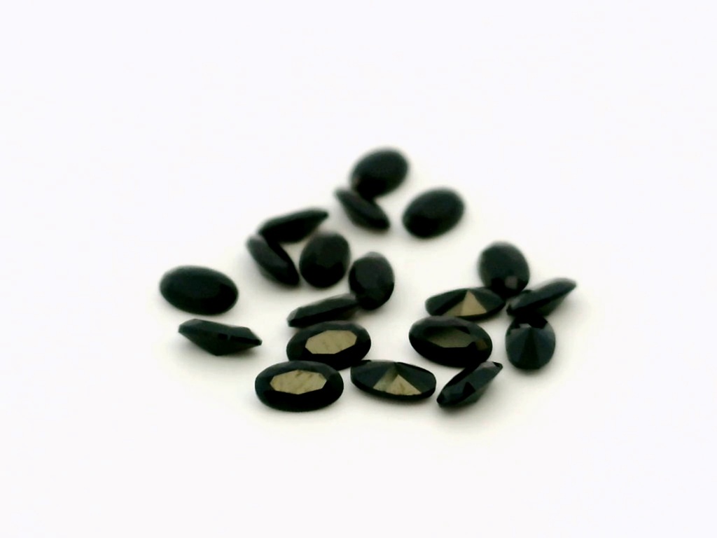[LKVB0503] Black Spinel 5x3mm Oval