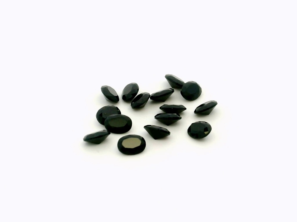 [LKVB0403] Black Spinel 4x3mm Oval