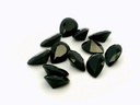 Black Spinel 8x6mm Pear Shape