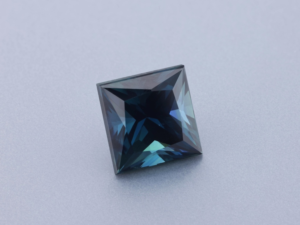 Australian Sapphire 6.7x6.6mm Princess Cut Royal Blue