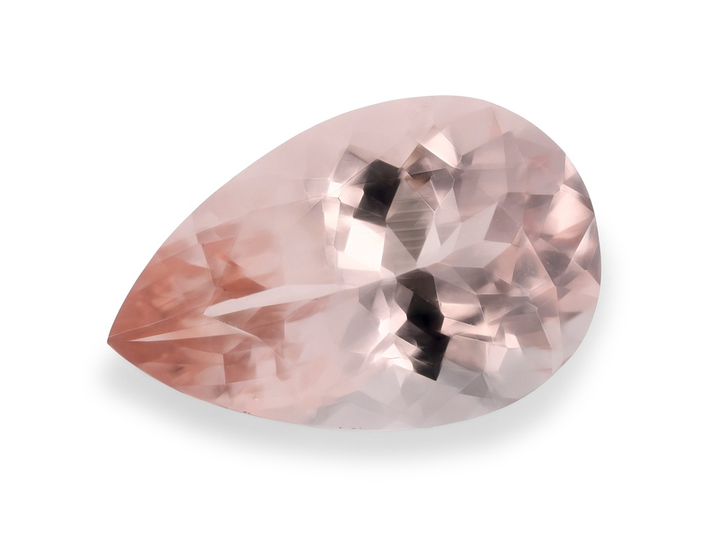Morganite 12.1x7.9mm Pear Shape Apricot