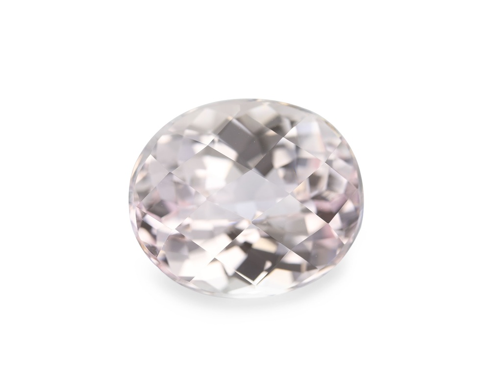 [KNVH1412X1] Kunzite 14x12mm Oval Chequerboard