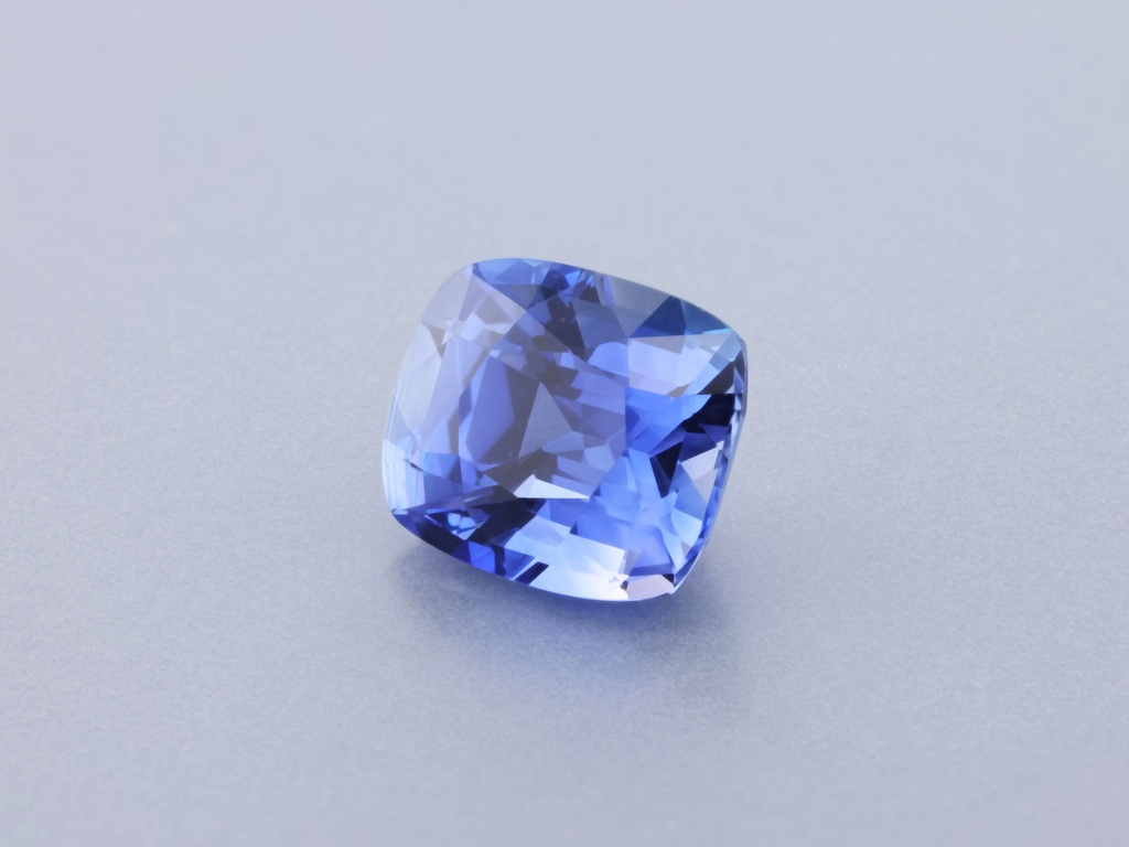 [SCAB0605X2] Ceylon Sapphire 6.30 x 5.40 x 4.20mm Cushion Classic Mid-Blue