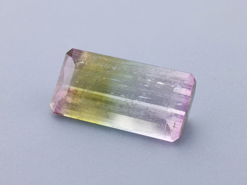 [UMOS1812X2] Tri Colour Tourmaline 17.75x9mm Emerald Cut