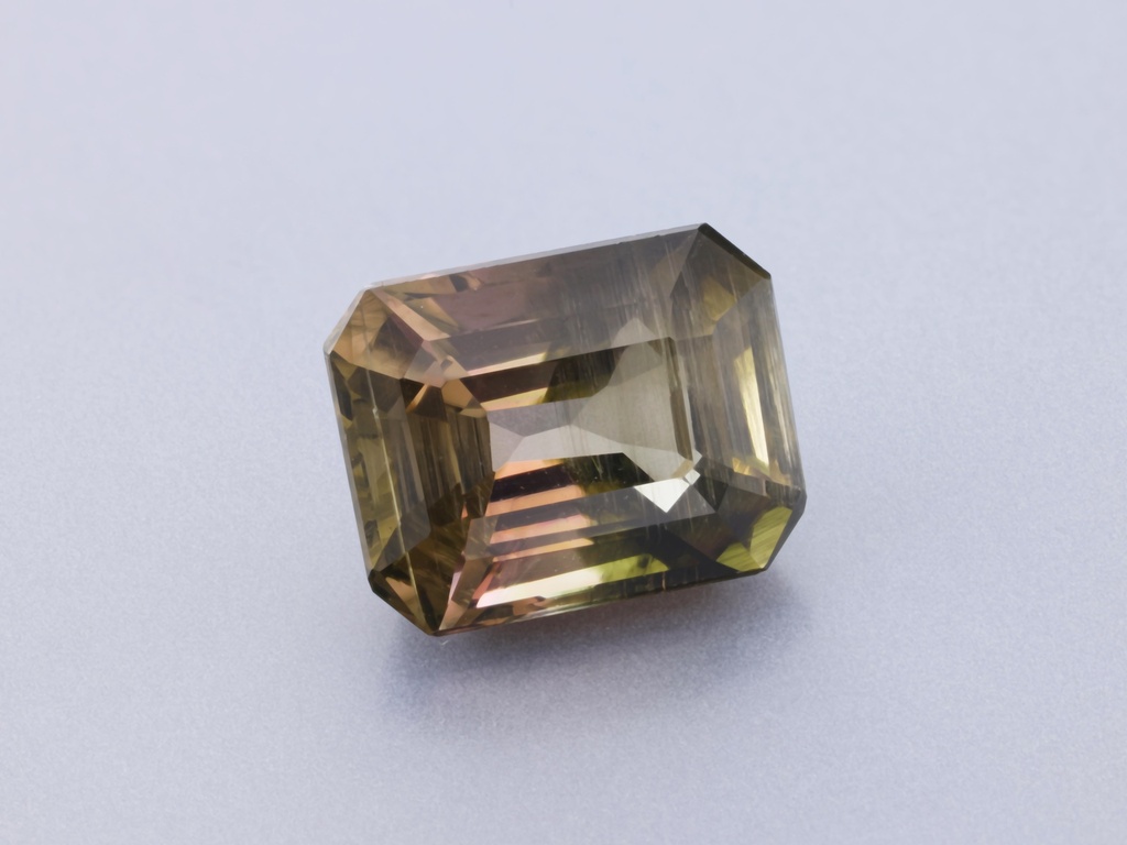 [UOOS0806X1] Brown Tourmaline 8.1x6.35mm Emerald Cut