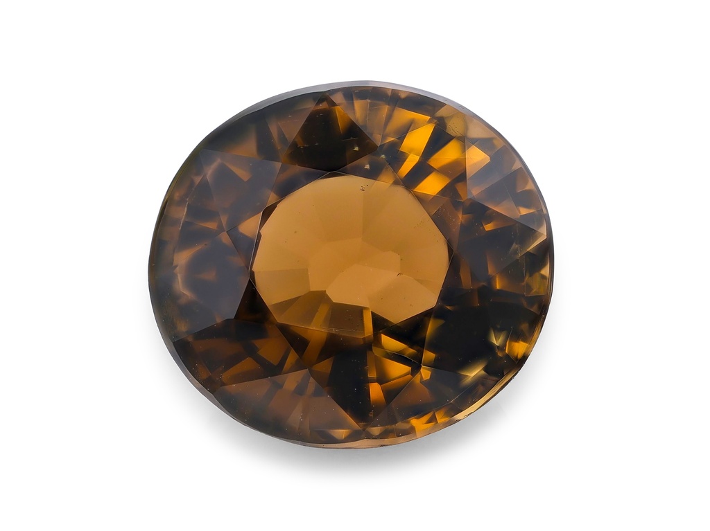 [UMVB0907X1] Brown Orange Tourmaline 9.3x8.55mm Oval