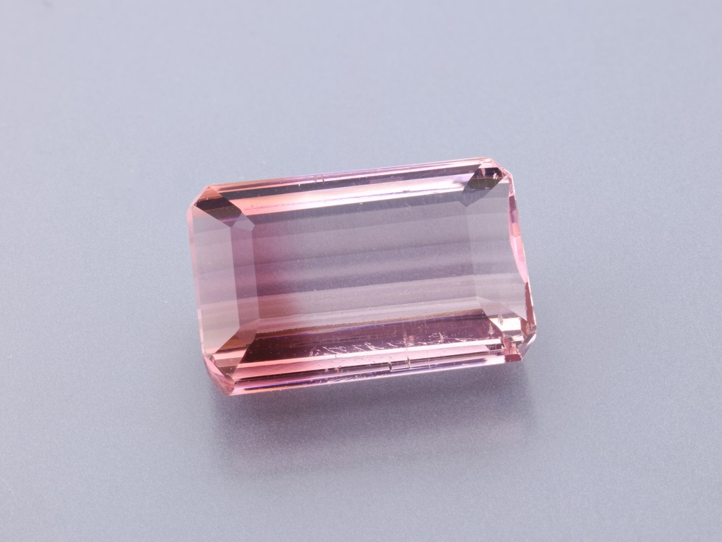 [UMOS1306X1] Bi Colour Tourmaline 12.65x8.3mm Emerald Cut