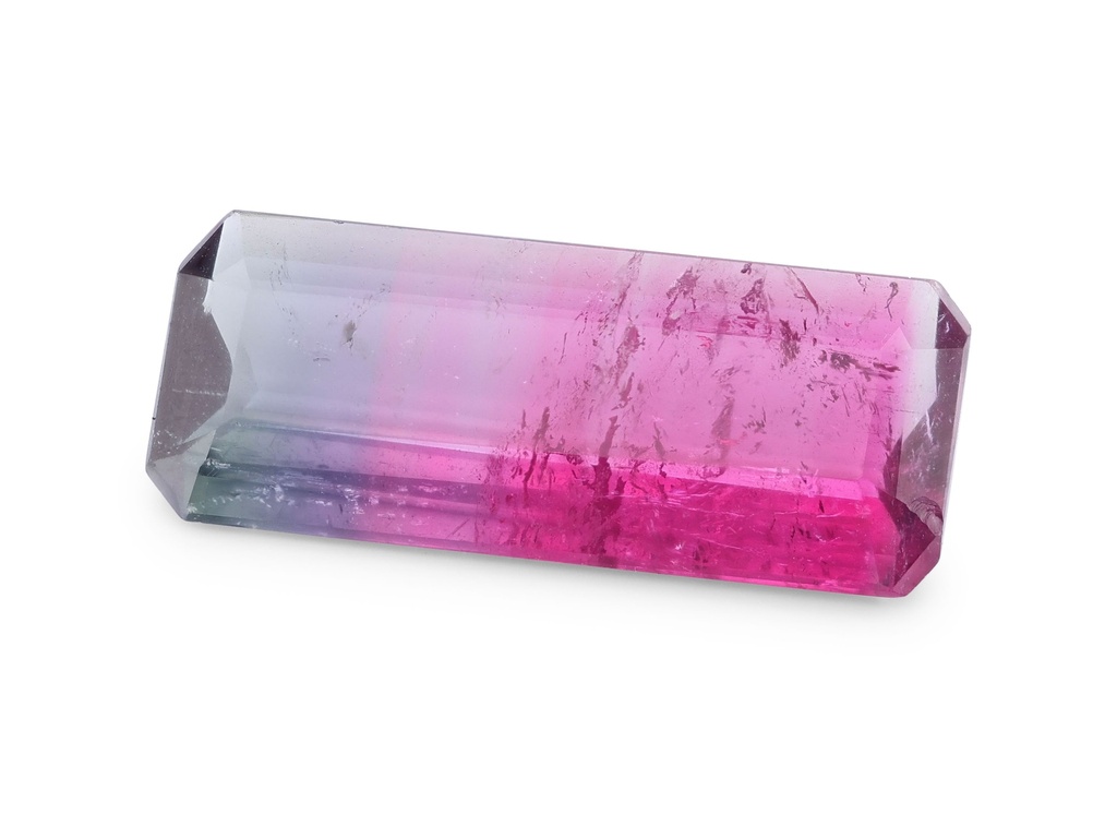 [UMOS1705X1] Bi Colour Tourmaline 16.85x6.85mm Emerald Cut