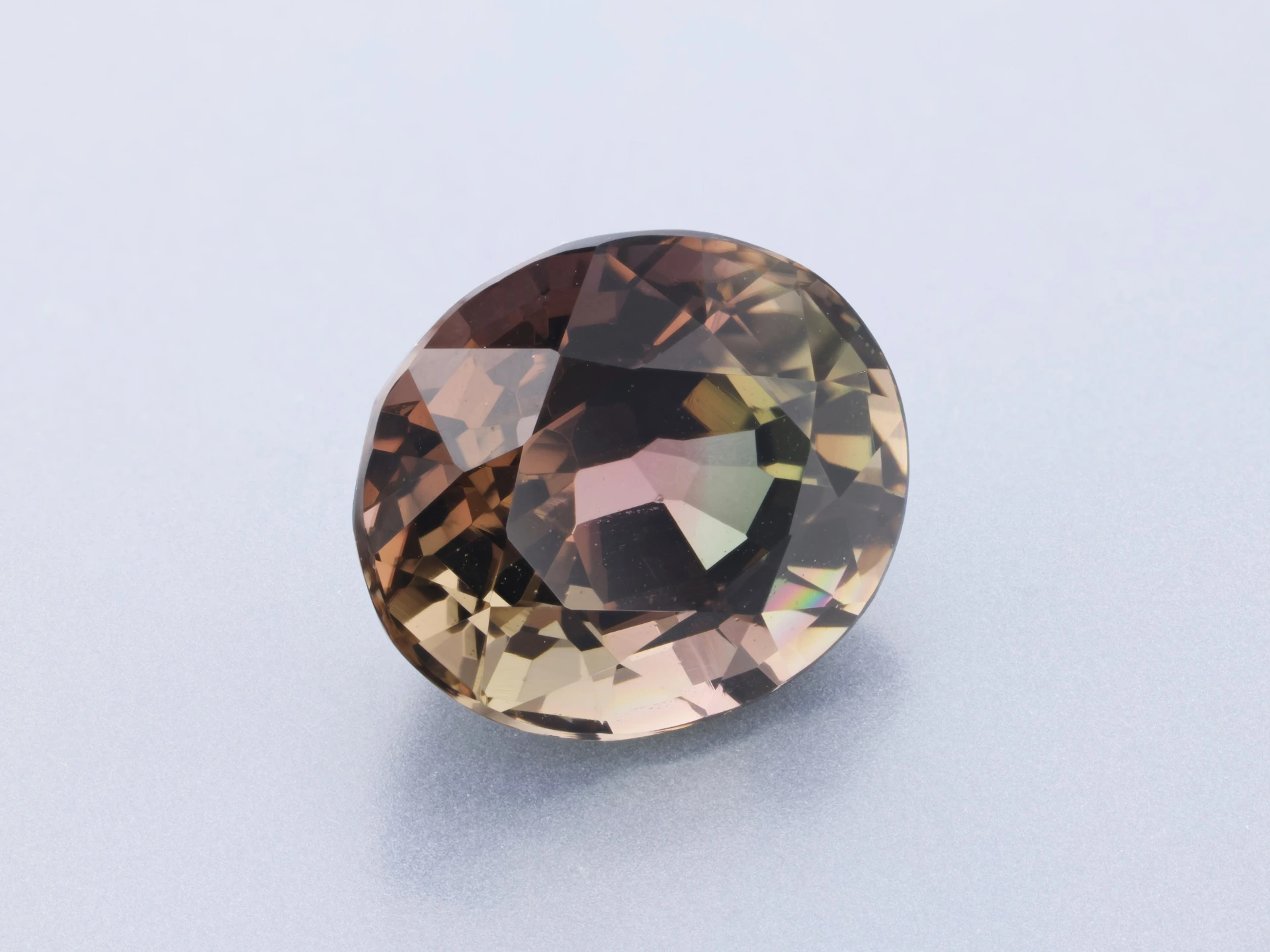 [UMVB0907X7] Brown Pink Tourmaline 8.9x7.6mm Oval