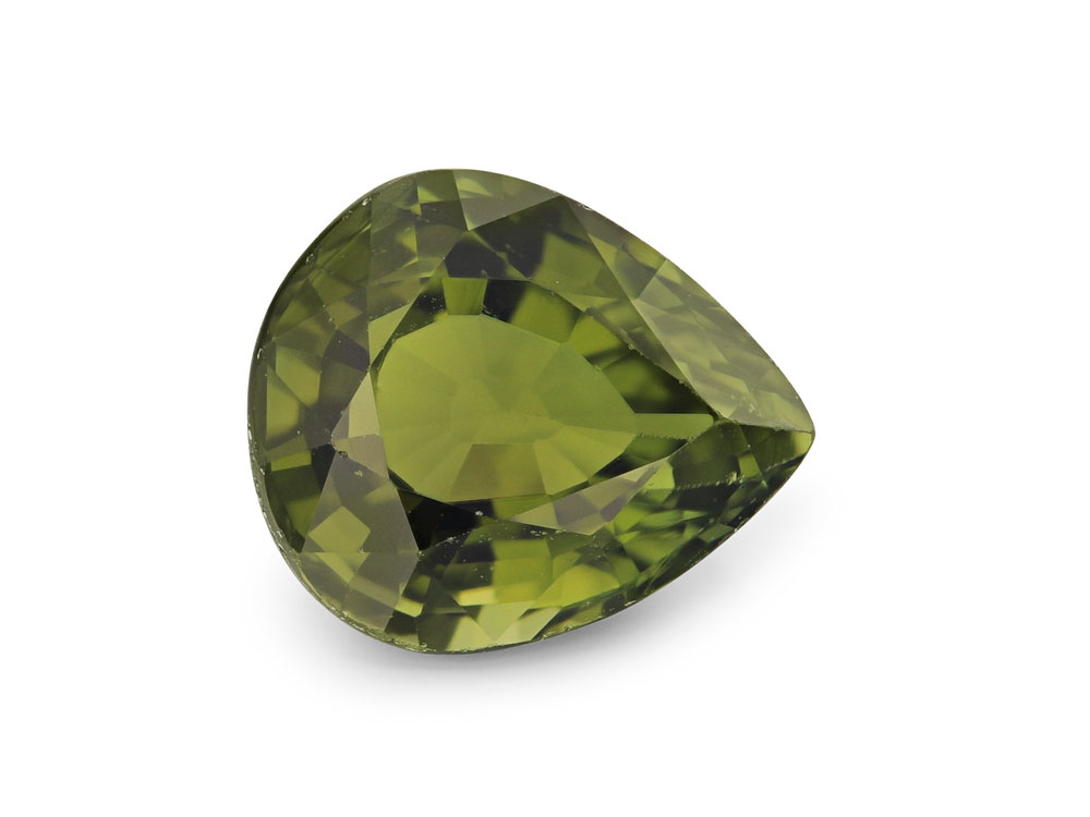 [UGPB0907X2] Green Tourmaline 8.7x7.4mm Pear Shape