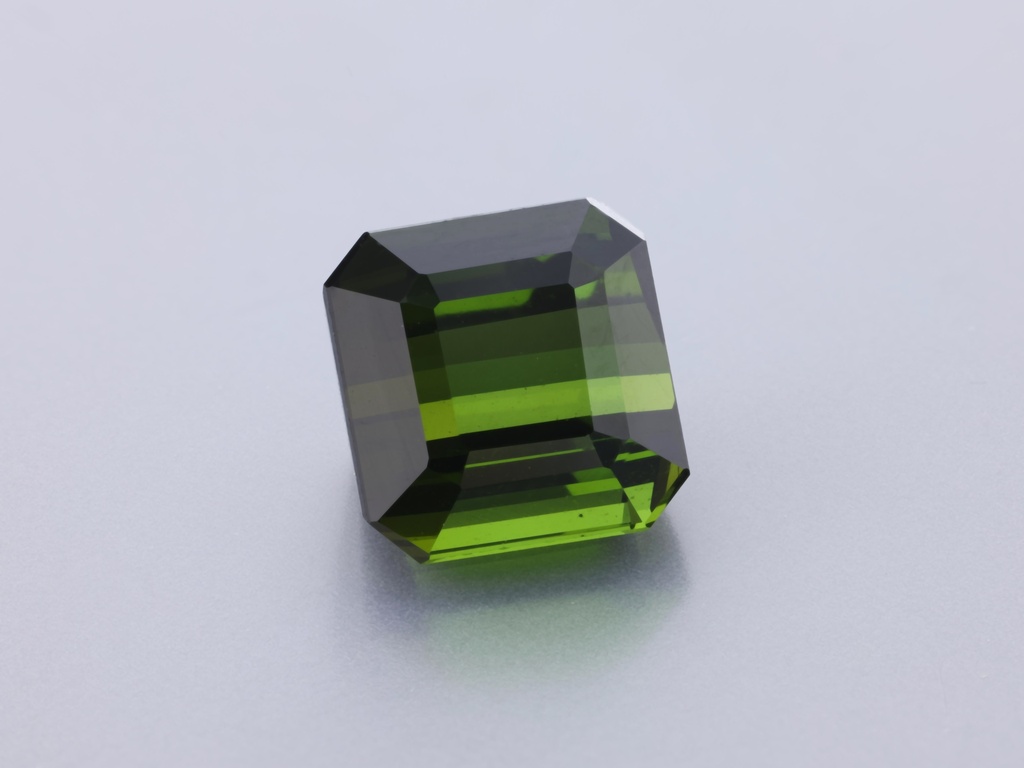 [UGOS0725X1] Green Tourmaline 7.2x6.95mm Square Emerald Cut