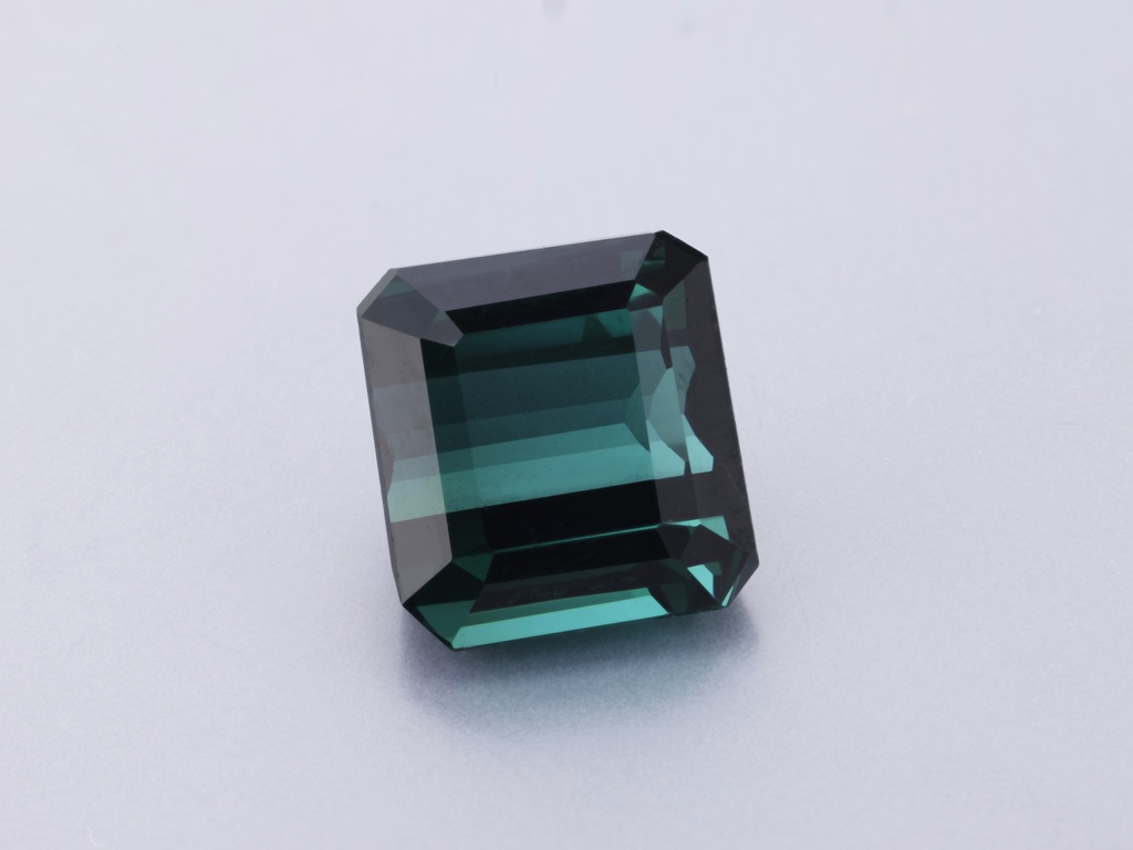 [UGOS0806X3] Green Tourmaline 7.7x7.2mm Emerald Cut