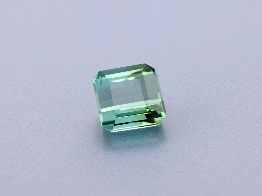 Green Tourmaline 4.40mm Square Emerald Cut