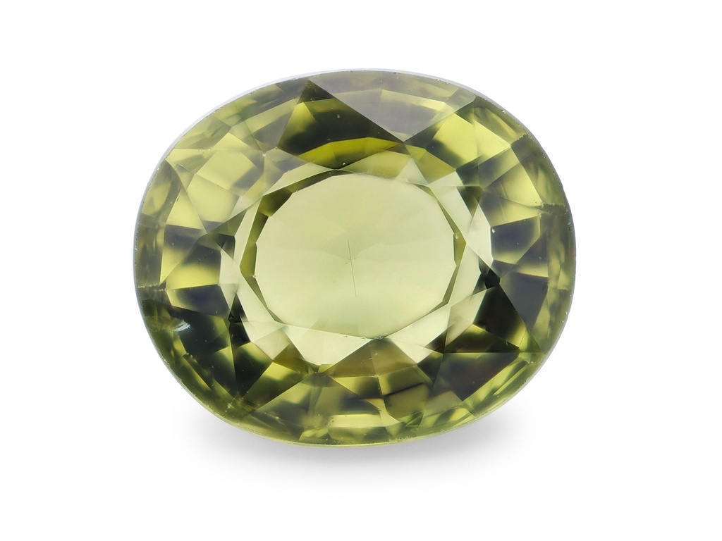 [UGVB0706X7] Green Tourmaline 7.35x6.25mm Oval