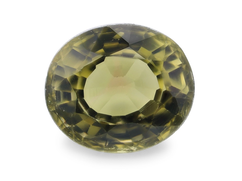[UGVB0806X23] Green Tourmaline 7.6x6.5mm Oval
