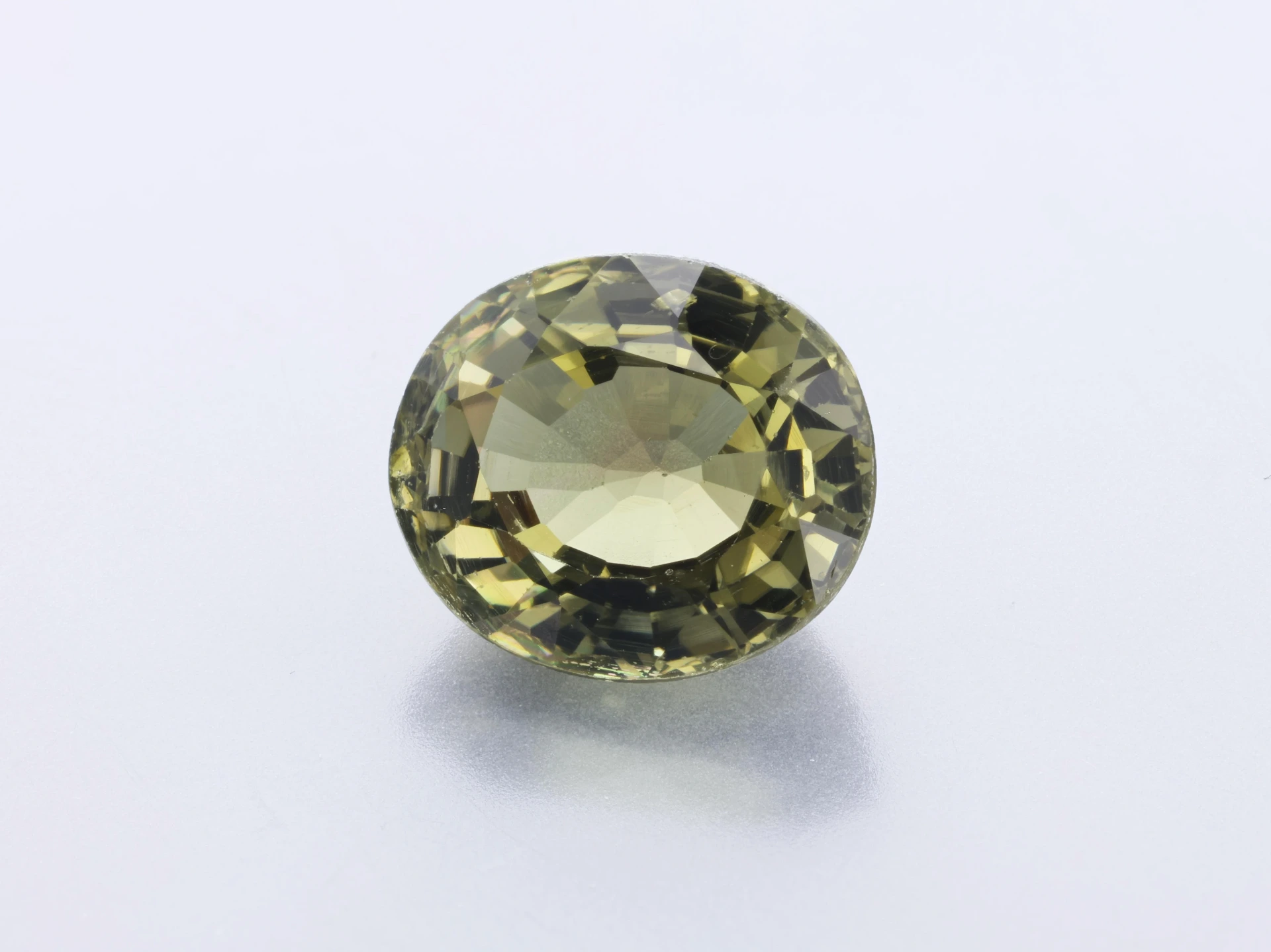 [UGVB0806X23] Green Tourmaline 7.6x6.5mm Oval