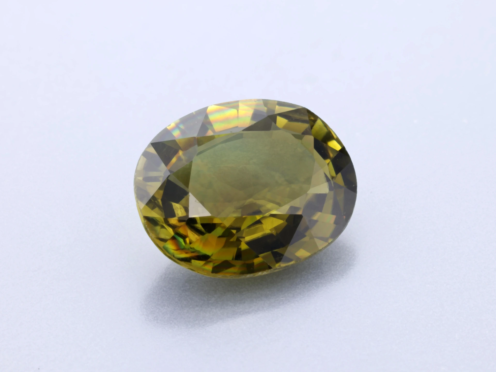 [UGVB0907X2] Green Tourmaline 9.2x7.5mm Oval