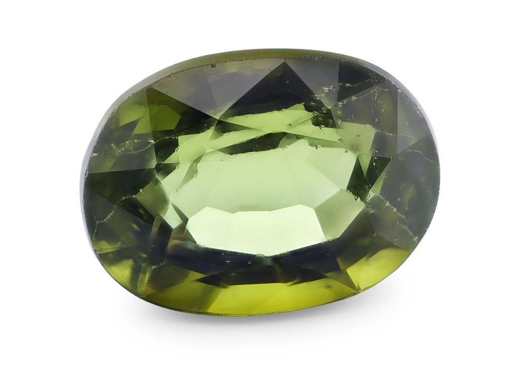 [UGVB0706X2] Green Tourmaline 7.4x5.65mm Oval
