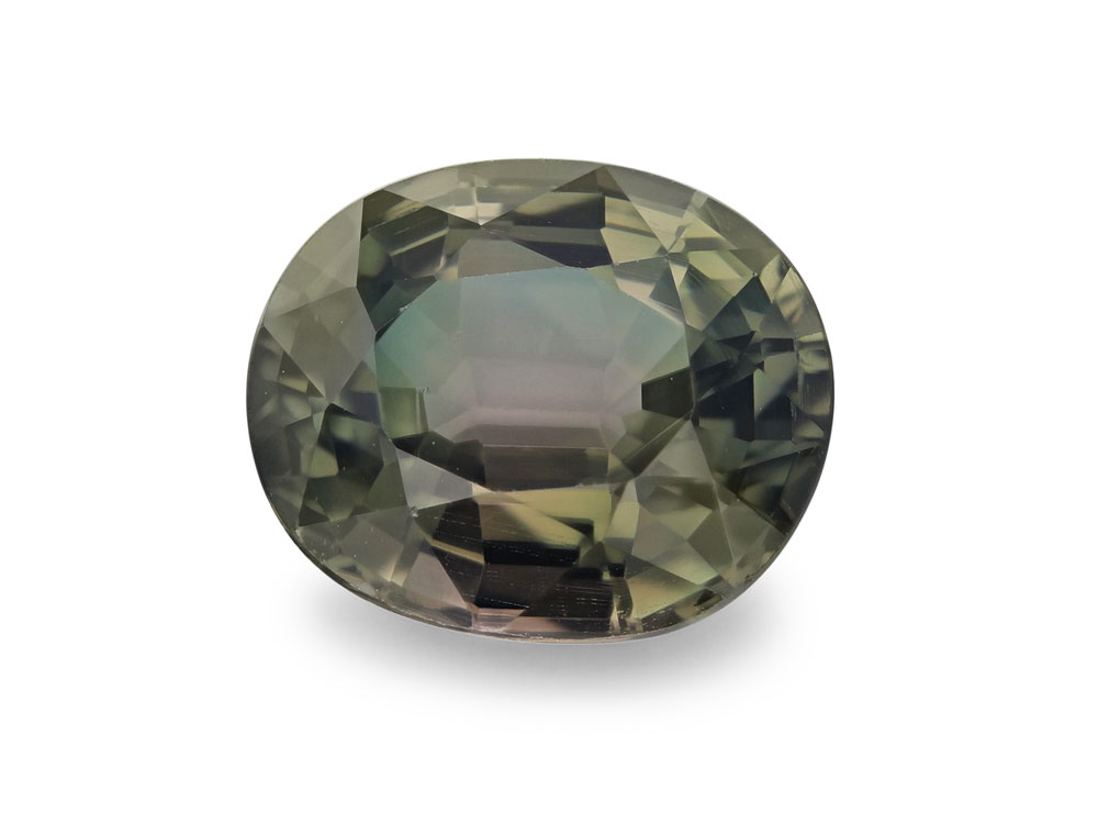 [UMVB0907X3] Tourmaline 9.1x7.6mm Oval Bi-Colour Green Pink