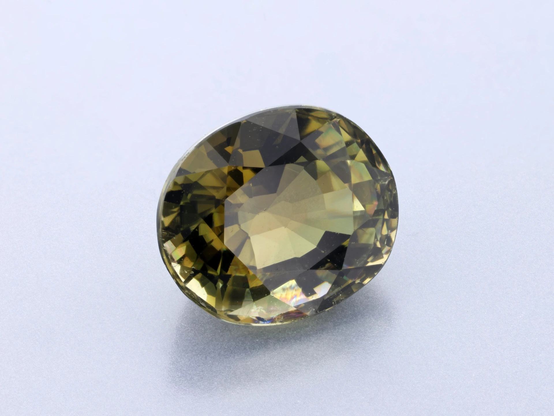 [UGVB0907X6] Green Tourmaline 8.7x 7.4mm Oval