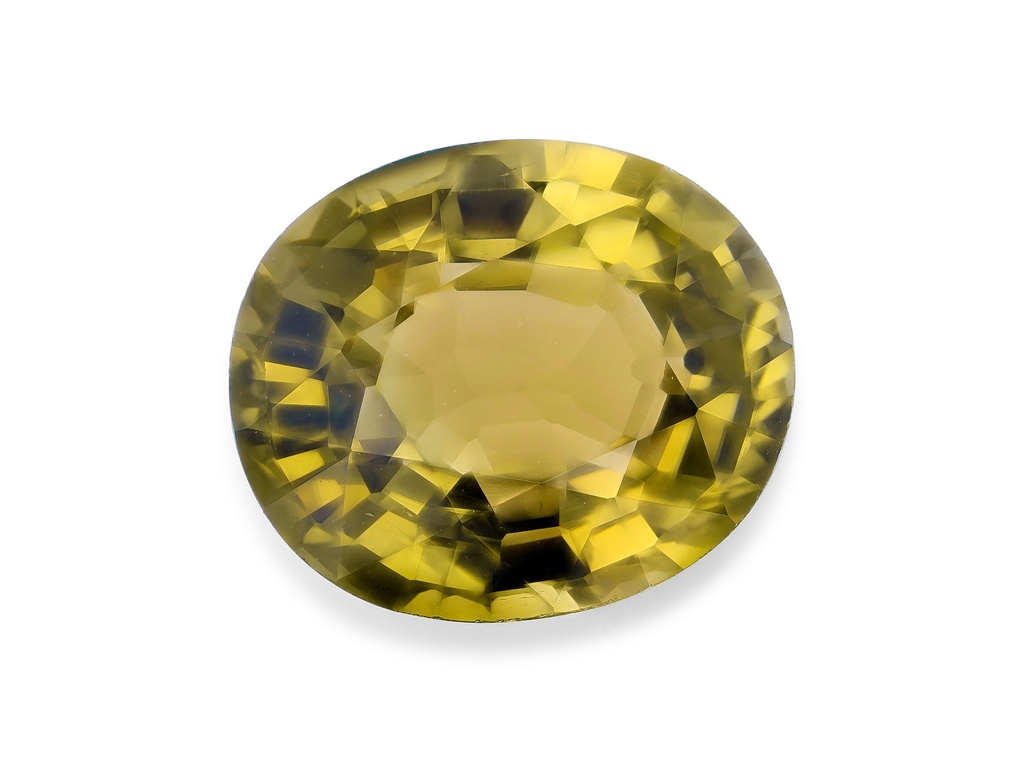 [UMVB0907X4] Tourmaline 9.15x7.95mm Oval Yellow Green