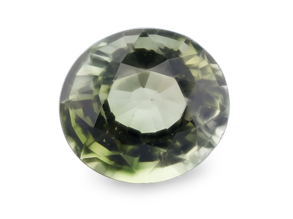 [UGVB0706X11] Green Tourmaline 7.35x6.4mm Oval