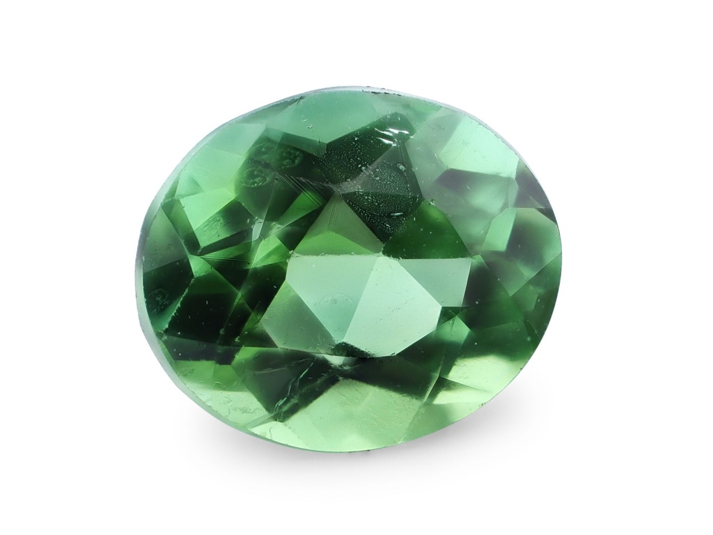 [UGVB0504X2] Green Tourmaline 4.6x4mm Oval