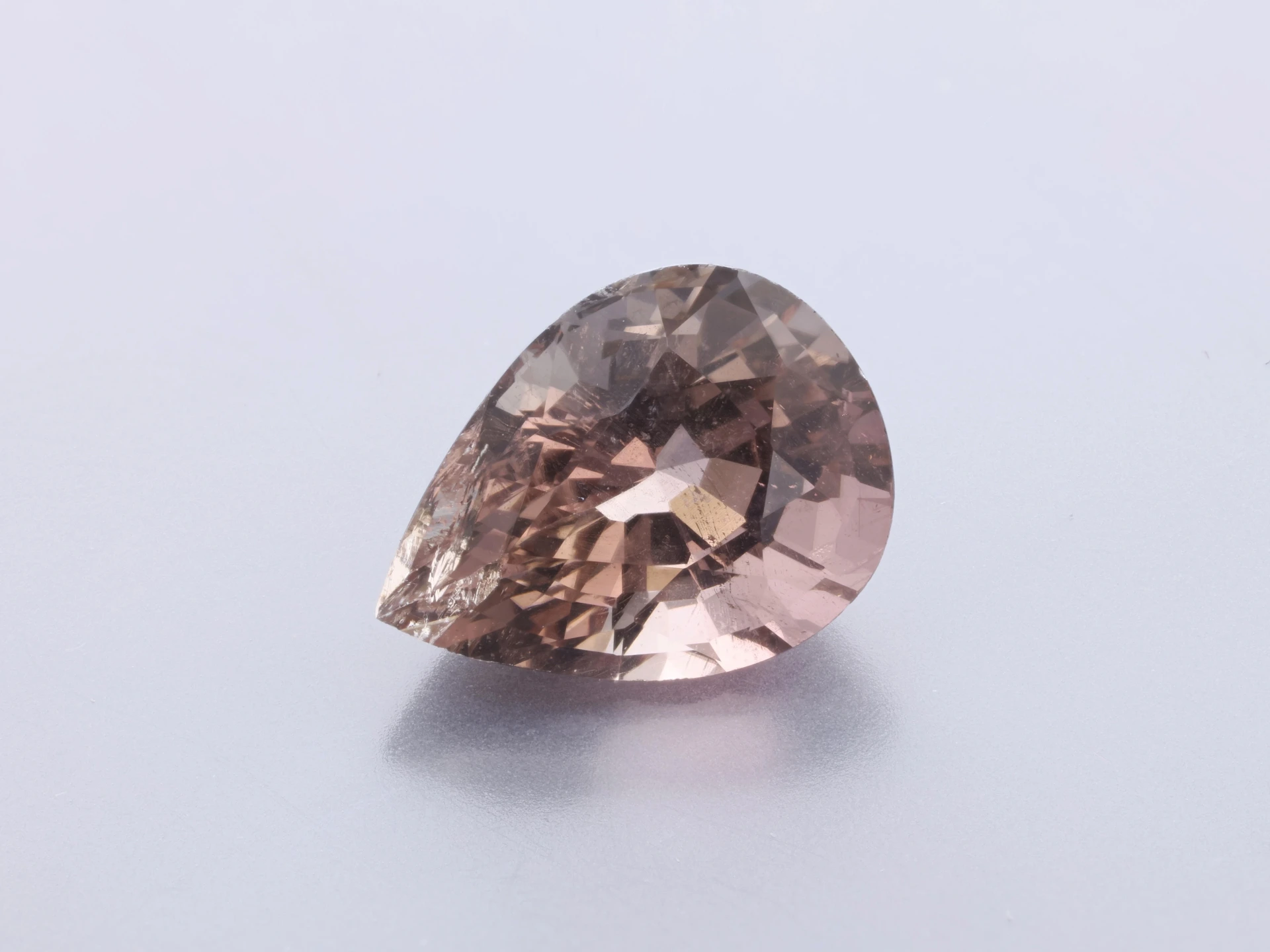 [UMPB0806X2] Peach Tourmaline 8.5x6.35mm Pear Shape