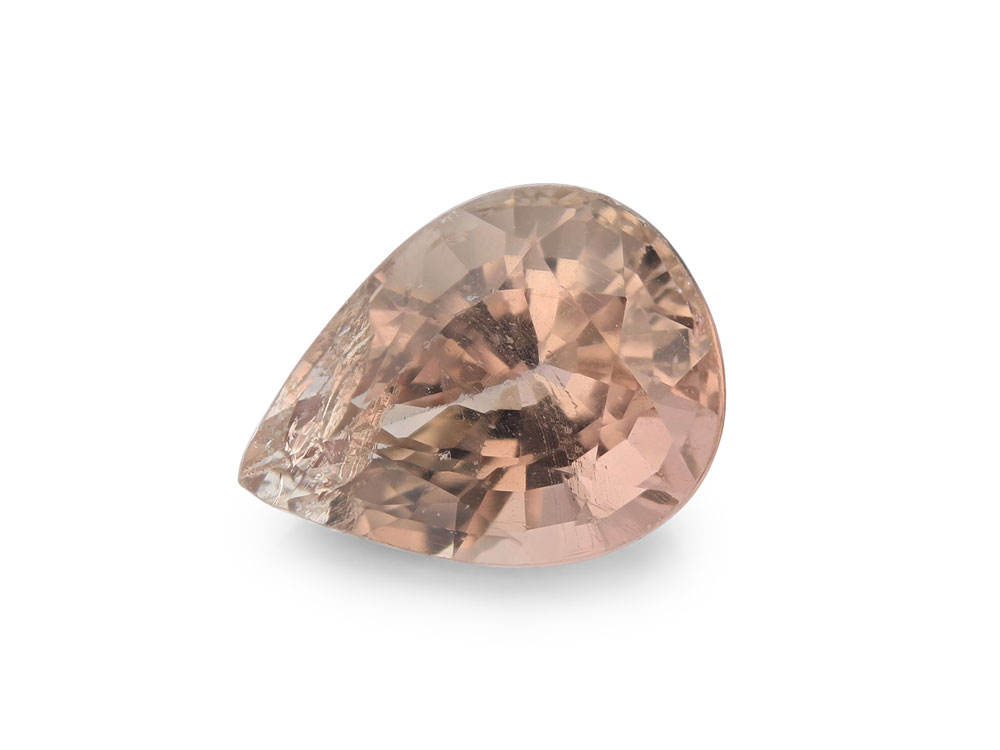 [UMPB0806X2] Peach Tourmaline 8.5x6.35mm Pear Shape