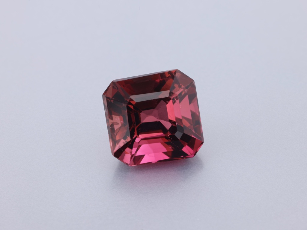 [UPOS0650X1] Pink Tourmaline 6.5x 6.2mm Emerald Cut