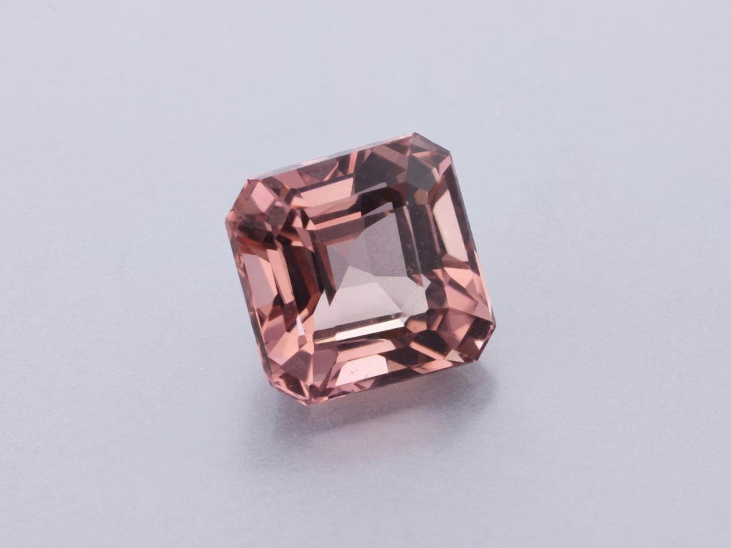[UPOS0604X2] Pink Tourmaline 6.35x5.5mm Emerald Cut