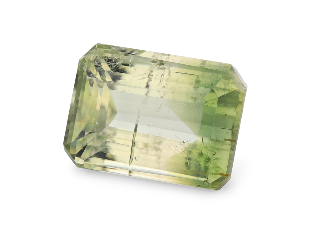 [UMOS1209X1] Bi Colour Tourmaline 11.8x8.7mm Emerald Cut
