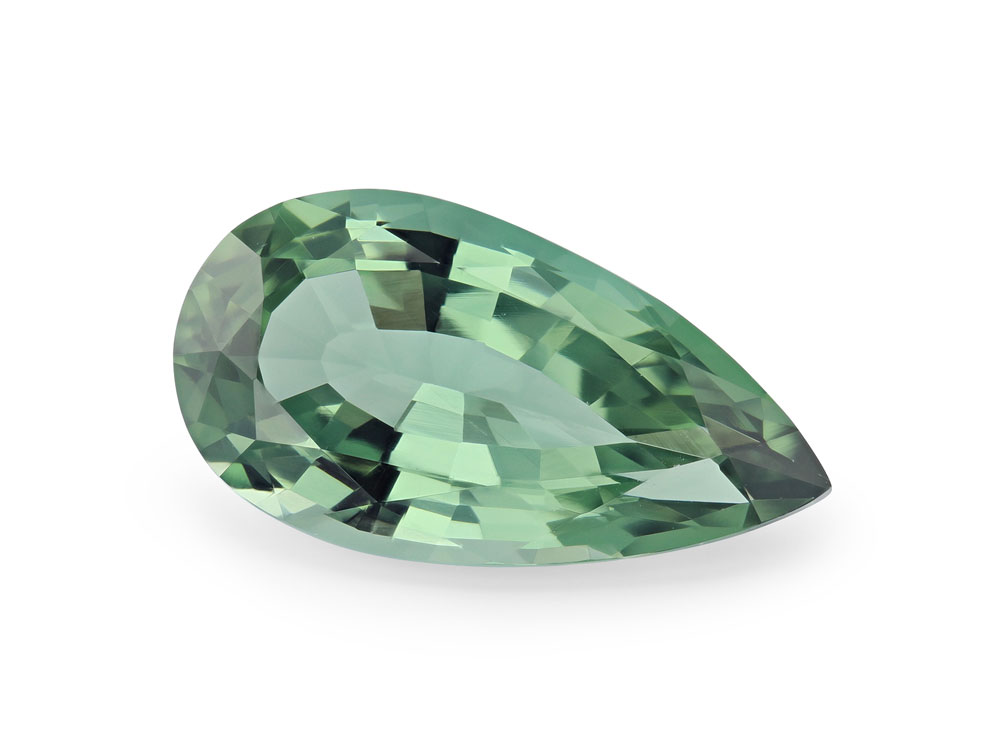 [UGPB1508X2] Green Tourmaline 15x8mm Pear Shape