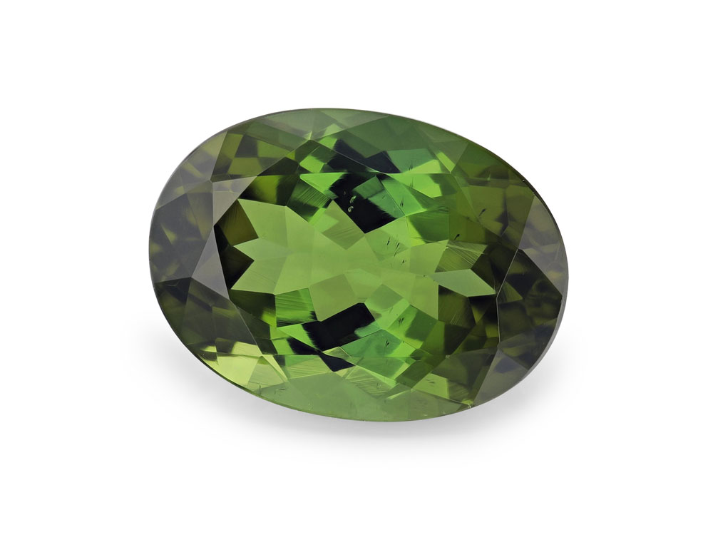 [UGVB1108X2] Green Tourmaline 11.1x8mm Oval