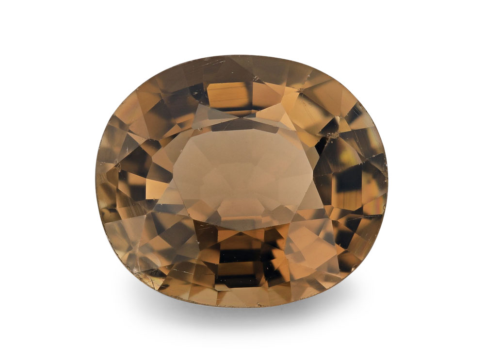 [UOVB1008X1] Brown Tourmaline 10.4x9.1mm Oval