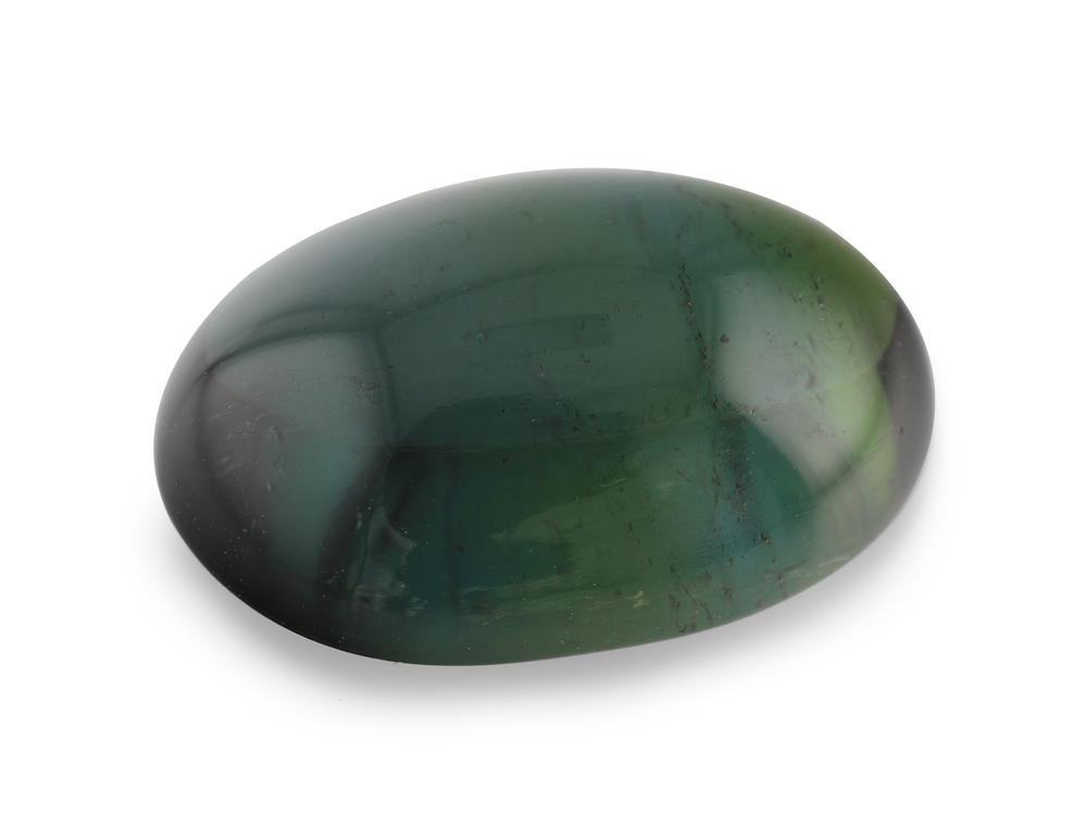 [UGVC1510X1] Green Tourmaline 15x10.9mm Oval Cabochon