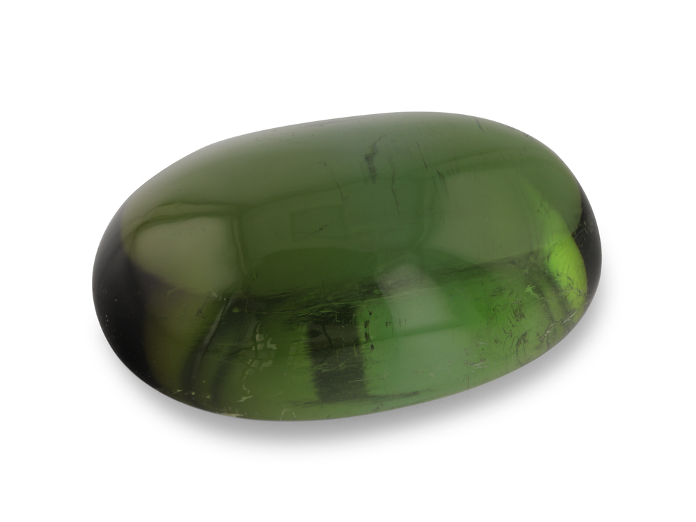 [UGVC1510X2] Green Tourmaline 15x9.4mm Oval Cabochon 