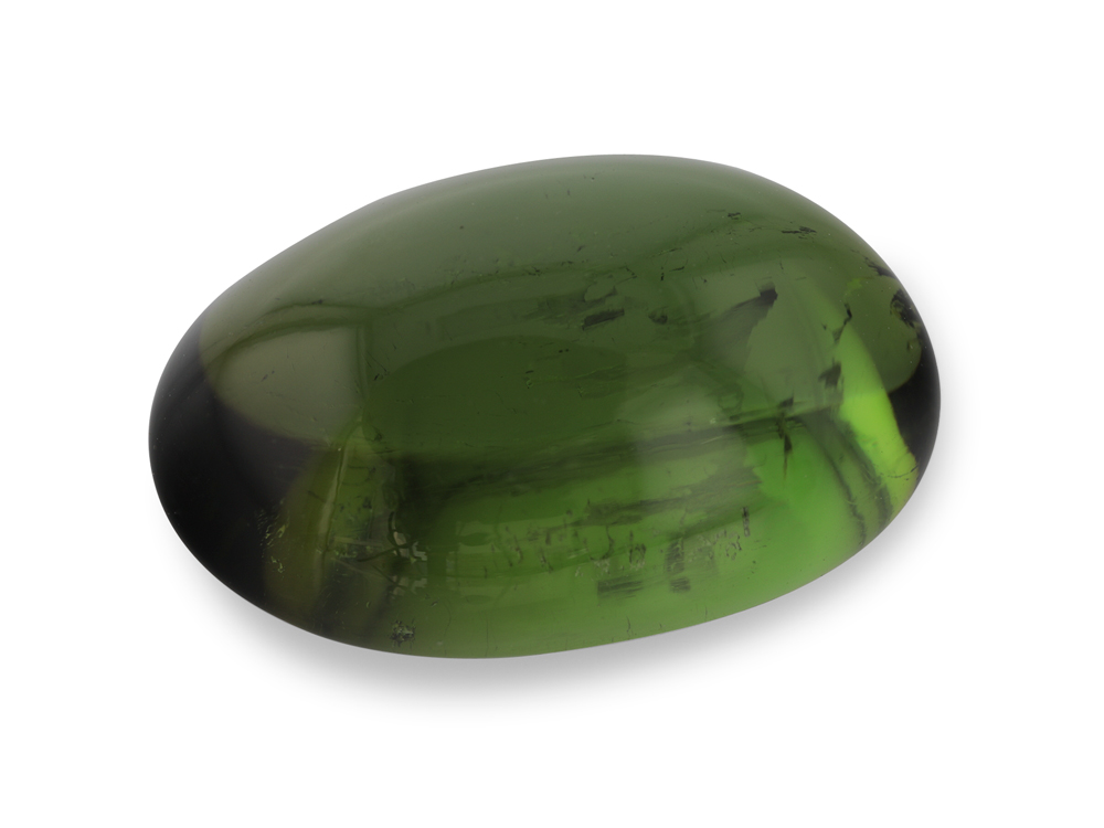 [UGVC1510X3] Green Tourmaline 14.7x9.5mm Oval Cabochon