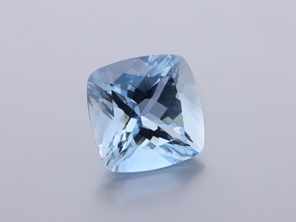 [QX3136] Aquamarine 10mm Square Cushion